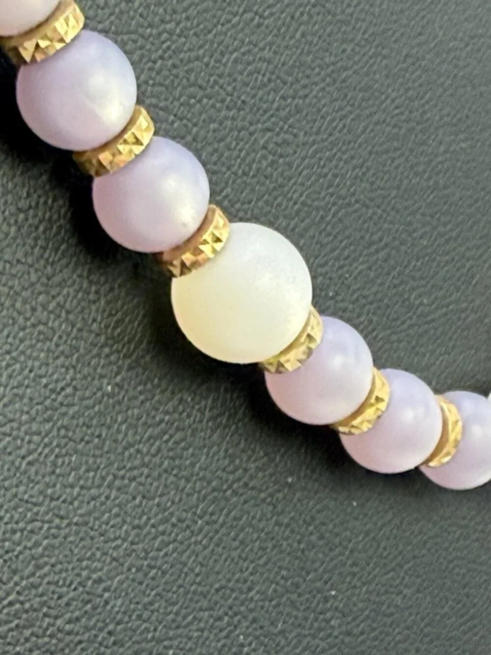 Book Piece Vintage Napier Necklace Frosted Sherbet Collection Lavender White